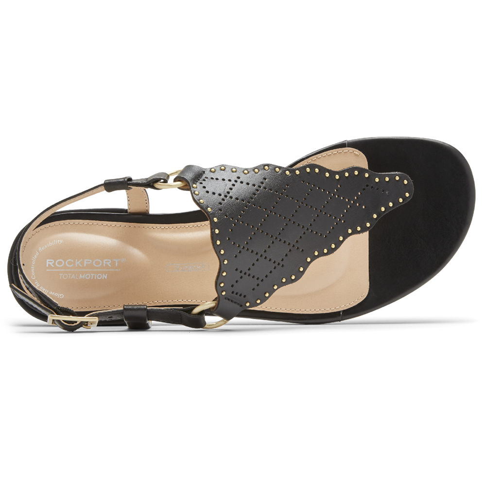 Tangas Rockport Mulher Pretas - Total Motion Zosia Perforated - 14093XOCS